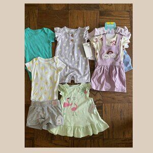 NWT Baby girl Bundle, Nine Pieces